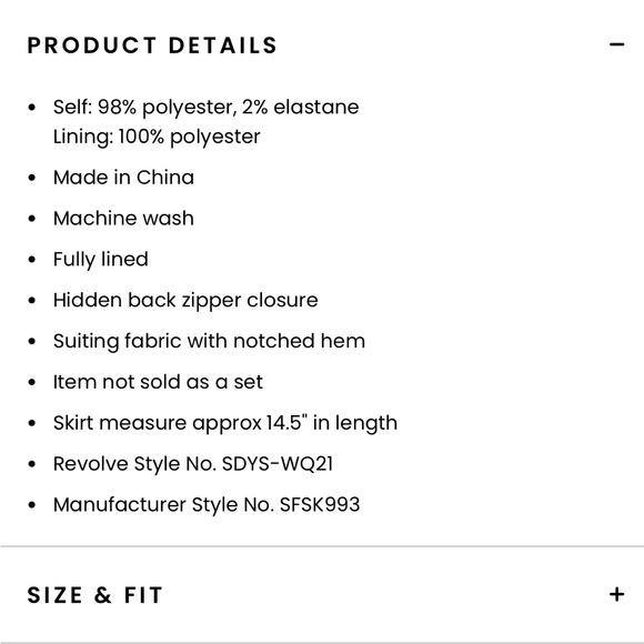 SNDYS fern mini skirt - Picture 4 of 7